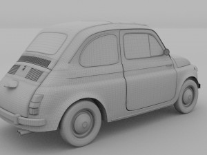 fiat 500 nuova 1957 rev 3D 모델