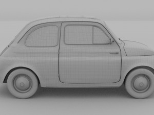 fiat 500 nuova 1957 rev 3D 모델