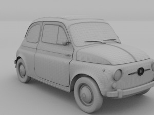 fiat 500 nuova 1957 rev 3D 모델