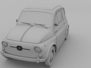 fiat 500 nuova 1957 rev 3D 모델