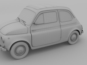 fiat 500 nuova 1957 rev 3D 모델