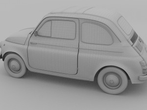 fiat 500 nuova 1957 rev 3D 모델