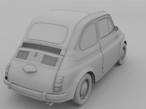 fiat 500 nuova 1957 rev 3D 모델