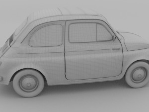 fiat 500 nuova 1957 rev 3D 모델