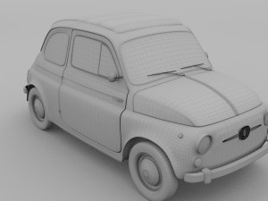 fiat 500 nuova 1957 rev 3D 모델