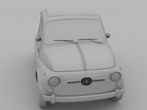 fiat 500 nuova 1957 rev 3D 모델