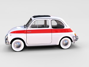 fiat 500 nuova sport 1958 rev 3D मॉडल