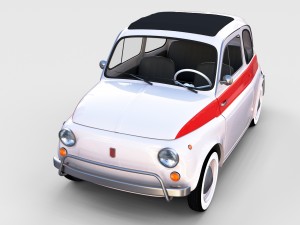 fiat 500 nuova sport 1958 rev 3D मॉडल