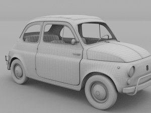 fiat 500 nuova sport 1958 rev 3D मॉडल