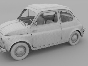 fiat 500 nuova sport 1958 rev 3D मॉडल
