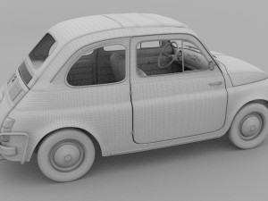 fiat 500 nuova sport 1958 rev 3D मॉडल
