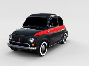 fiat nuova sport 500 1958 rev 3D 모델