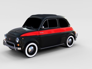 fiat nuova sport 500 1958 rev 3D Модель