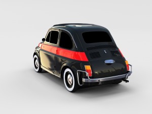 fiat nuova sport 500 1958 rev 3D Модель