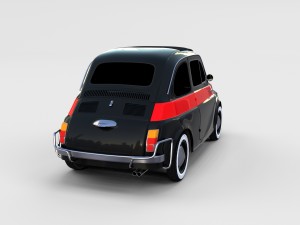 fiat nuova sport 500 1958 rev 3D Модель