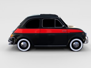 fiat nuova sport 500 1958 rev 3D Модель