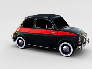 fiat nuova sport 500 1958 rev 3D Модель