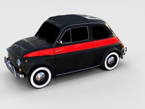 fiat nuova sport 500 1958 rev 3D Модель