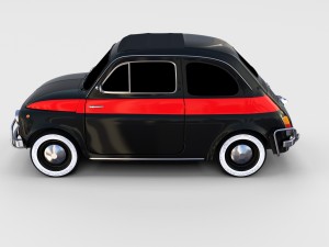 fiat nuova sport 500 1958 rev 3D Модель