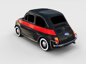 fiat nuova sport 500 1958 rev 3D Модель