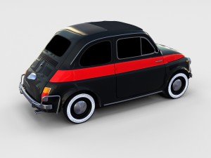 fiat nuova sport 500 1958 rev 3D Модель