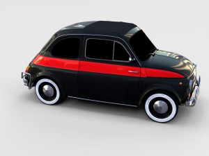 fiat nuova sport 500 1958 rev 3D Модель