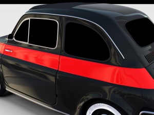 fiat nuova sport 500 1958 rev 3D Модель