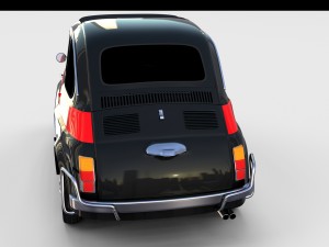 fiat nuova sport 500 1958 rev 3D Модель
