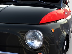 fiat nuova sport 500 1958 rev 3D Модель