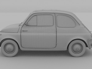 fiat nuova sport 500 1958 rev 3D Модель