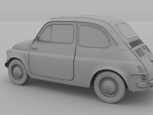fiat nuova sport 500 1958 rev 3D Модель