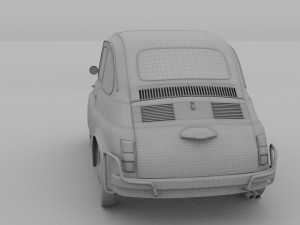 fiat nuova sport 500 1958 rev 3D Модель
