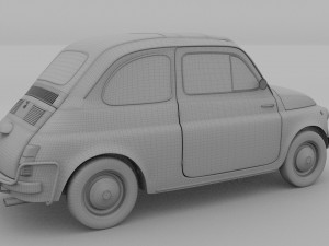 fiat nuova sport 500 1958 rev 3D Модель
