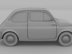 fiat nuova sport 500 1958 rev 3D Модель