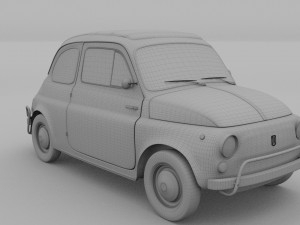 fiat nuova sport 500 1958 rev 3D Модель
