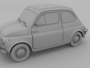 fiat nuova sport 500 1958 rev 3D Модель