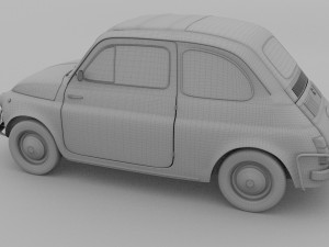 fiat nuova sport 500 1958 rev 3D Модель