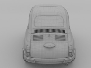 fiat nuova sport 500 1958 rev 3D Модель