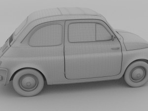 fiat nuova sport 500 1958 rev 3D Модель