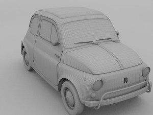 fiat nuova sport 500 1958 rev 3D Модель
