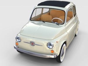 fiat 500d nuova 1960 rev 3D Model