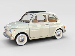 fiat 500d nuova 1960 rev 3D 모델