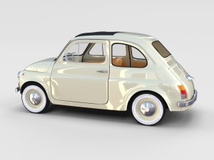 fiat 500d nuova 1960 rev 3D 모델