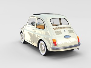 fiat 500d nuova 1960 rev 3D 모델