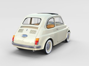 fiat 500d nuova 1960 rev 3D 모델