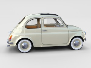 fiat 500d nuova 1960 rev 3D 모델