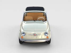 fiat 500d nuova 1960 rev 3D 모델