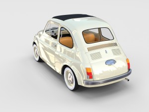 fiat 500d nuova 1960 rev 3D 모델