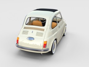 fiat 500d nuova 1960 rev 3D 모델