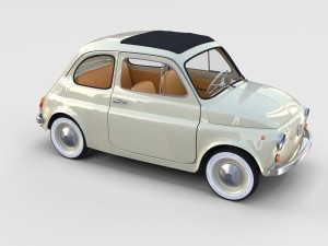 fiat 500d nuova 1960 rev 3D 모델